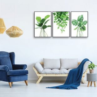 Tranh Treo Tường Lá Xanh Nhiệt Đới